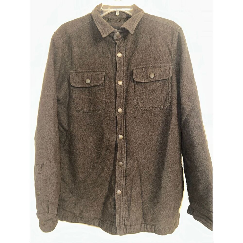 Prana Mens Medium Ronnie Long Sleeve Button Shirt Organic Cotton Heavyweight qui